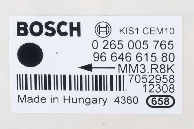 Sensor akselerasjonssensor/ESP DUO til Citroën DS5 2012-2017  (BOSCH|0 265 005 765|96 646615 80|)