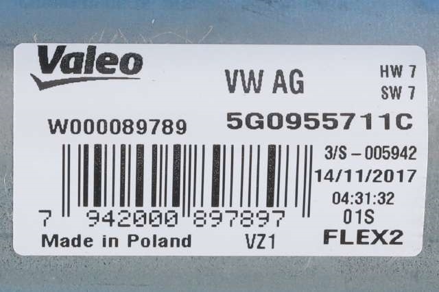 Viskermotor bakrute til VW e-Golf 2017-2020 (Fase 2) (VAG|5G0 955 711 C|)