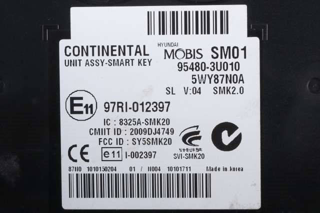 Styreenhet nøkkelfri/keyless til Kia Sportage 2010-2016 (Type III)  (KIA|95480-3U010|)