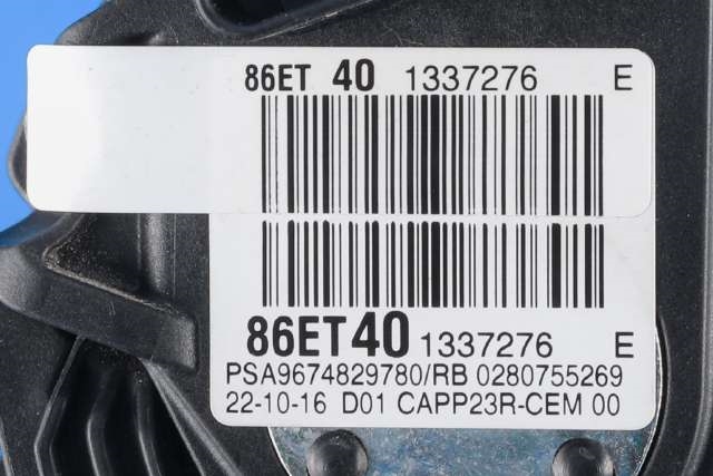 Pedal gass til Citroën Jumpy 2016-->> (Type III)  (CITROEN|96 748297 80|)