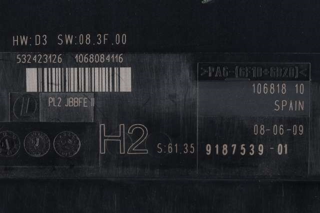 Styreenhet diverse til BMW 1-Serie 2004-2011 (E81/E82/E87/E88) (E81/E82/E87/E88) (BMW|61.35-9 187 539|)