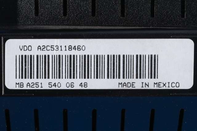 Instrumentpanel til Mercedes ML 2005-2011 (W164) (W164) (VDO|A2C53118460|A 251 540 06 48|)