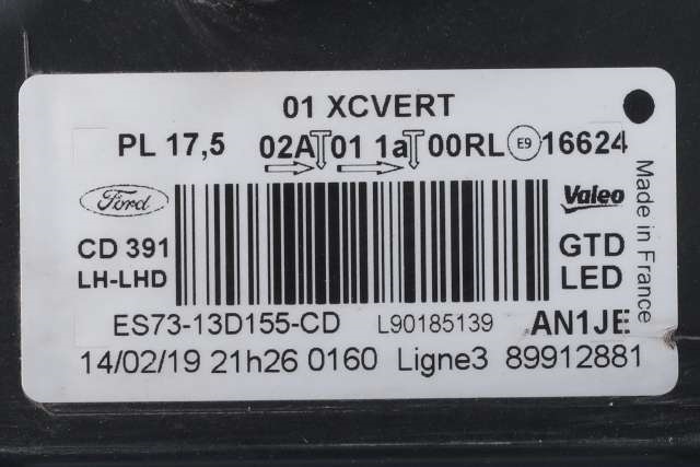 Frontlykt venstre full-LED til Ford Mondeo 2019-->> (Type V, Fase 2)  (FORD|ES73-13D155-CD|)