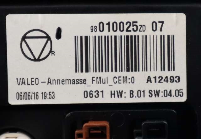 Bilstereo navigasjon skjerm til Citroën C4, Cactus 2014-2017 (Fase 1)  (CITROEN|98 114862 80|)