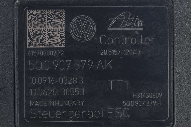 ABS sentral til VW e-Golf 2014-2017 (Fase 1)  (VAG|5Q0 614 517 AL|5Q0 907 379 AK|)