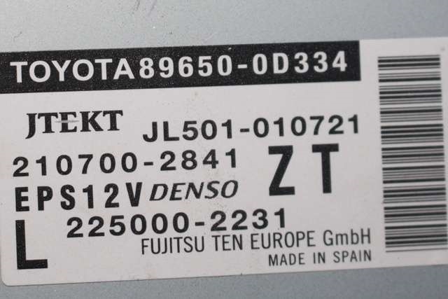 Rattaksel elektrisk servo til Toyota Yaris 2014-2020 (Type III, Fase 2) (DENSO|160800-1013|JJ301-002130|)