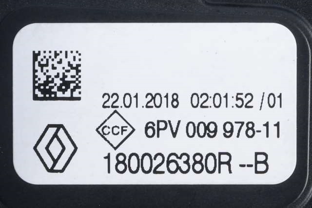 Pedal gass til Renault Captur 2013-2020 (Type I)  (HELLA|6PV 009 978-11|1800 26380R-B|)
