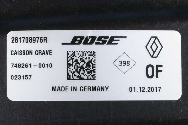 Bilstereo sub-woofer til Renault Captur 2013-2020 (Type I)  (BOSE|28170-8976R|)