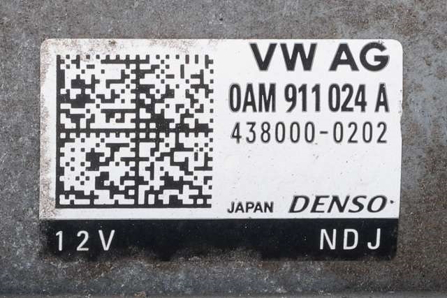 Starter til VW Golf VII 2012-2017 (Fase 1)  (DENSO|438000-0202|0AM 911 024 A|)
