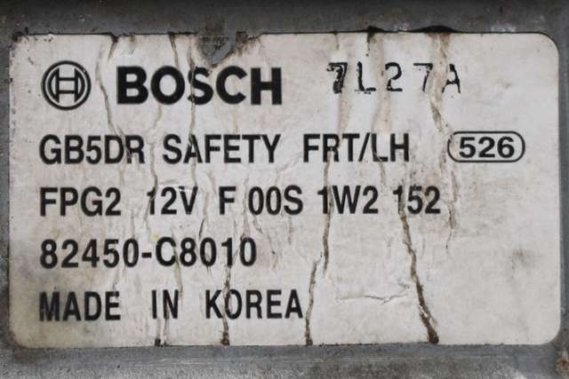 Ruteheis venstre foran til Hyundai i20 2015-2020 (Type II) (HYUNDAI|82450-C8010|)