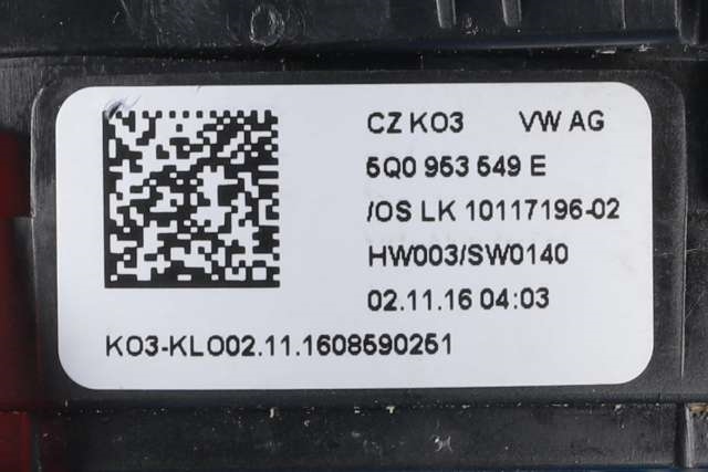 Bryter combi til VW Golf Sportsvan 2014-2018  (VAG|5Q0 953 507 GH|)