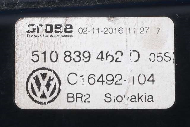 Ruteheis høyre bak til VW Golf Sportsvan 2014-2018 (VAG|510 839 462 D|)