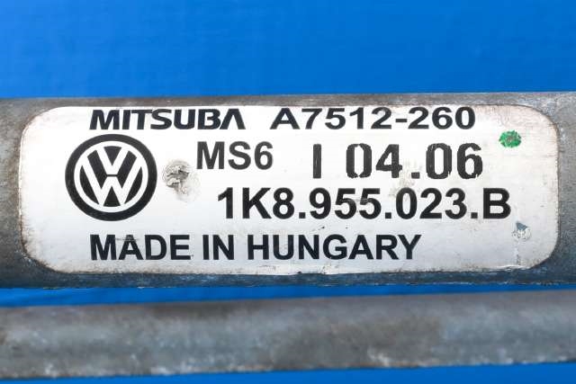 Viskermotor frontrute komplett m/overføring til VW Scirocco 2008-2013  (VAG|1K8 955 023 B|)