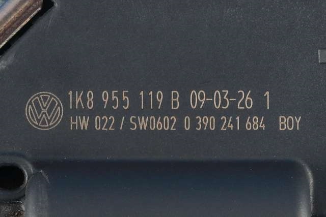 Viskermotor frontrute komplett m/overføring til VW Scirocco 2008-2013  (VAG|1K8 955 023 B|)