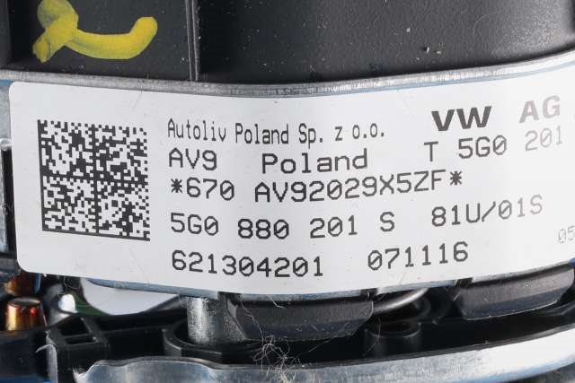 Airbag ratt til VW Golf Sportsvan 2014-2018 (VAG|5G0 419 091|)