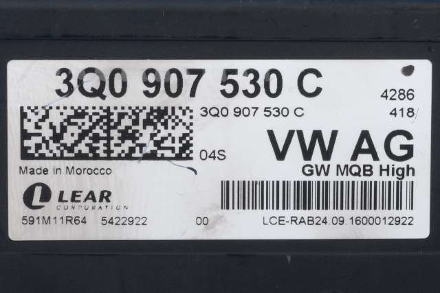 Styreenhet diverse til VW Golf Sportsvan 2014-2018 (VAG|3Q0 907 530 C|)