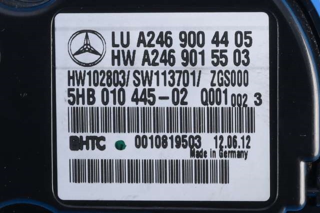 Varmeapparat betjening til Mercedes B-Klasse 2011-2018 (W246) (W246) (HELLA|5HB 010 445-02|A 246 900 44 05|)