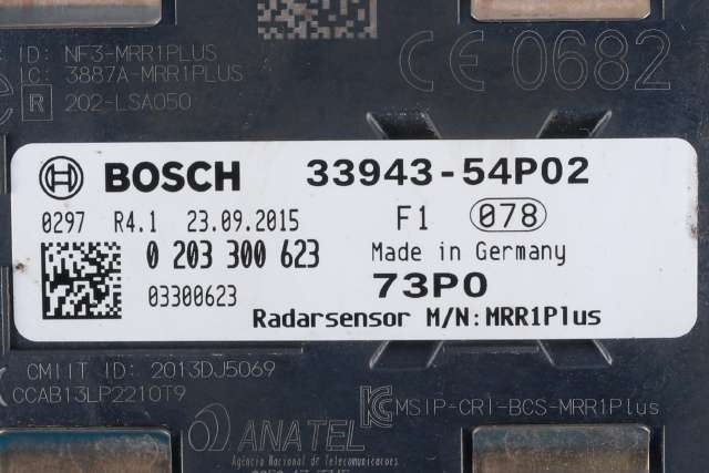 Sensor radar til Suzuki Vitara 2015-->> (Type IV) (BOSCH|0 203 300 623|33943-54P02|)