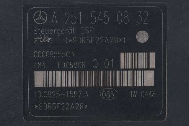 ABS sentral til Mercedes ML 2005-2011 (W164) (W164) (|A 251 545 08 32)