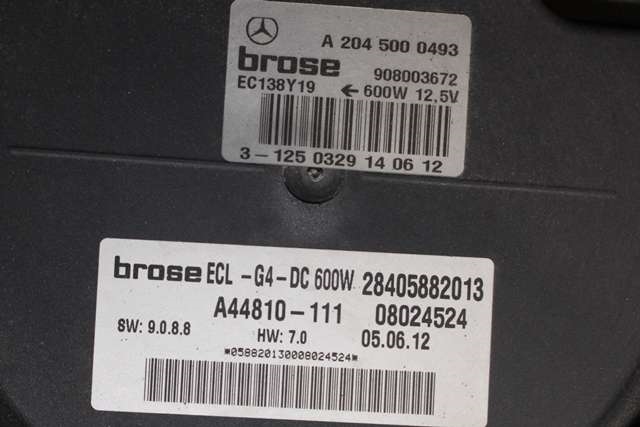 Kjølevifte til Mercedes B-Klasse 2011-2018 (W246) (W246) (MERCEDES|A 204 500 04 93|)