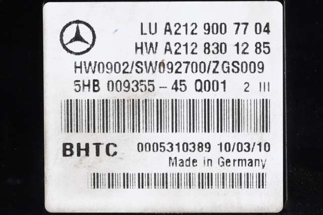 Varmeapparat betjening til Mercedes E-Klasse 2009-2013 (Fase 1) (W212) (W212) (MERCEDES|A 212 900 77 04|)
