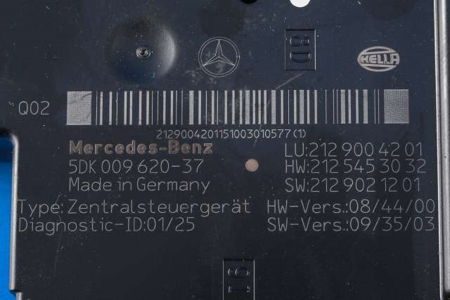 Styreenhet (SAM - Signal Acquisition Module) til Mercedes E-Klasse 2009-2013 (Fase 1) (W212) (W212) (HELLA|5DK 009 620-37|212 900 42 01|)