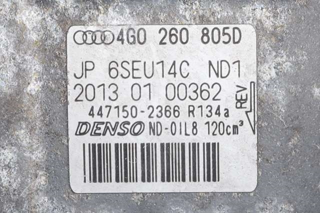 Aircondition kompressor til Audi A6 2011-2014 (Type IV, Fase 1) (C7) (C7) (DENSO|447150-2366|4G0 260 805 D|)