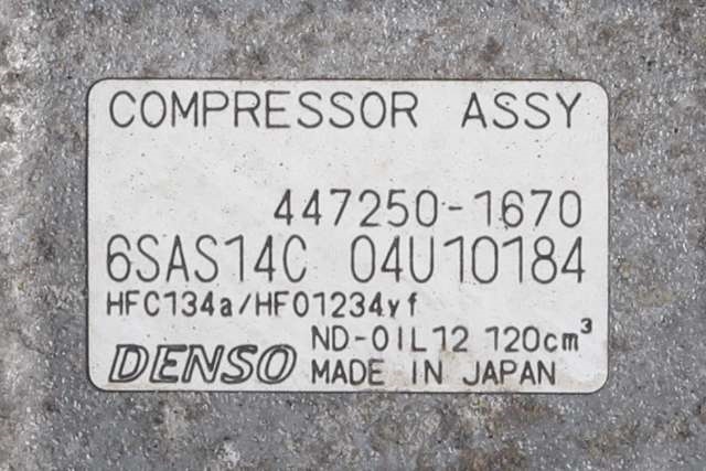 Aircondition kompressor til Mercedes A-Klasse 2012-2018 (W176) (W176) (DENSO|447250-1670|)