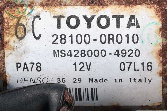 Starter diesel til Toyota RAV4 2009-2013 (Type III, Fase 2)  (DENSO|428000-4920|28100-0R010|)