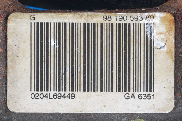Bremsecaliper venstre bak, elektrisk til Peugeot Partner 2019-->> (Type III)  (PEUGEOT|98 190593 80|)