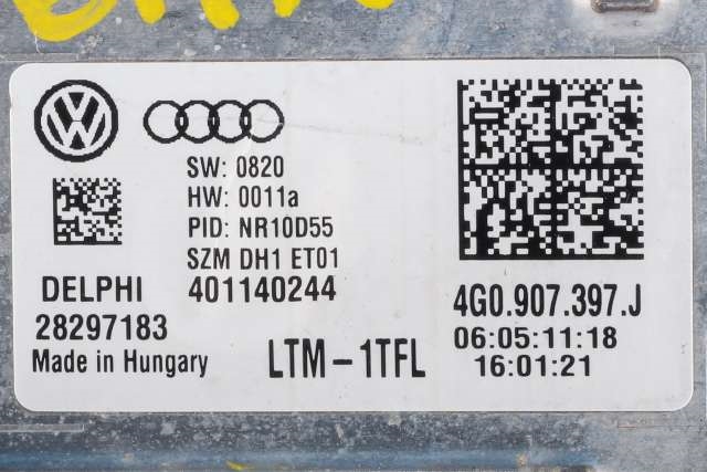 Styreenhet lys (LCM - Light Control Module) til Audi A7 2010-2014 (Type I, Fase 1)  (VAG|4G0 907 397 J|)