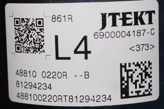 Rattaksel elektrisk servo til Renault Captur 2013-2020 (Type I)  (JEKT|Q003TA1081ZE|6700 003801|)
