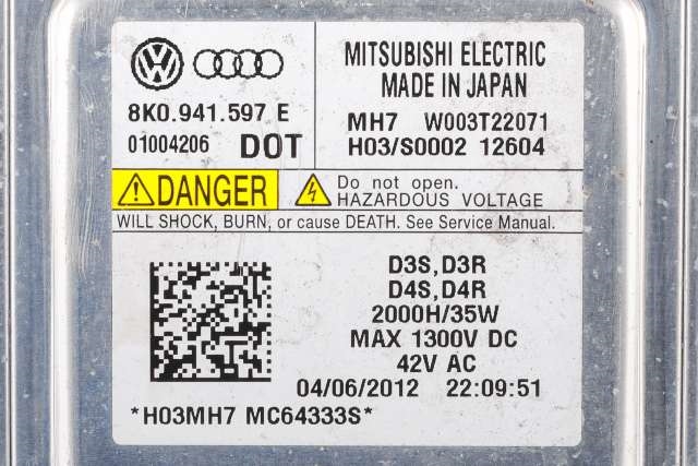 Styreenhet xenon/ballast til VW Tiguan 2011-2016 (Type I, Fase 2)  (VAG|8K0 941 597 E|)