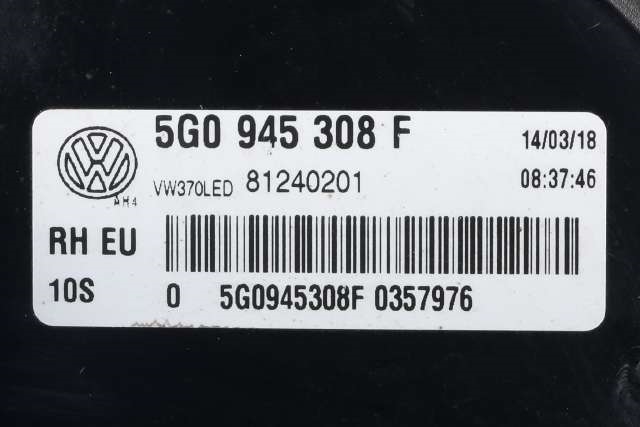 Baklykt høyre indre til VW Golf VII 2012-2017 (Fase 1) (VAG|5G0 945 308 F|)