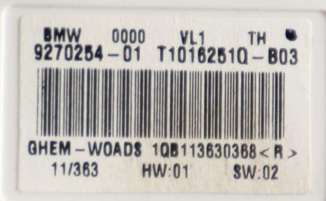 Varmeapparat motor til BMW 1-Serie 2011-2015 (Fase 1) (F20/F21) (F20/F21)