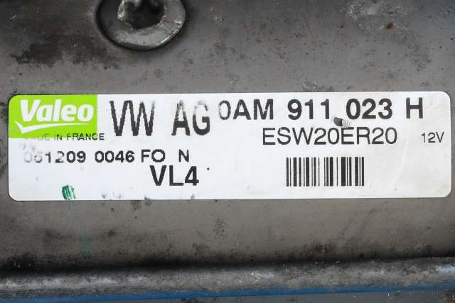 Starter diesel til VW Golf, Plus/Cross 2009-2013 (Fase 2) (VALEO|ESW20ER20|0AM 911 023 H|)