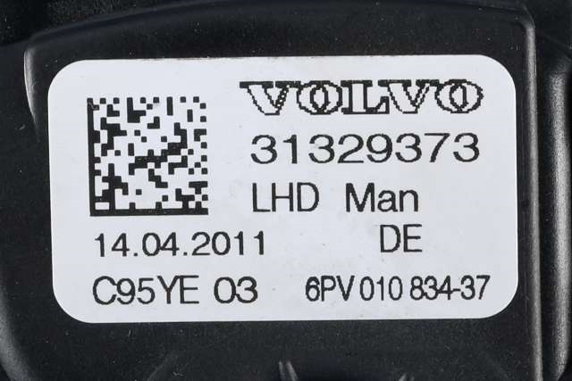 Pedal gass til Volvo V60 2010-2013 (Type I, Fase 1) (HELLA|6PV 010 834-37|31329373|)