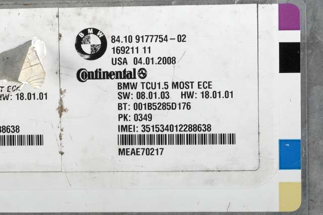 Styreenhet bluetooth til BMW 3-Serie 2005-2011 (E90/E91/E92/E93) (E90/E91/E92/E93) (BMW|84.10-9 177 754|)