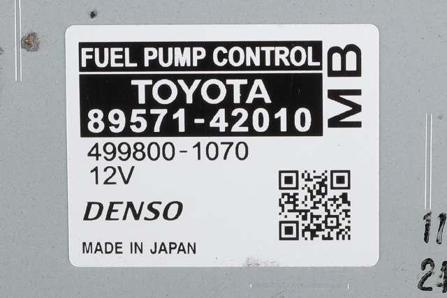 Styreenhet drivstoffpumpe til Toyota RAV4 2019-->> (Type V)  (TOYOTA|89571-42010|)