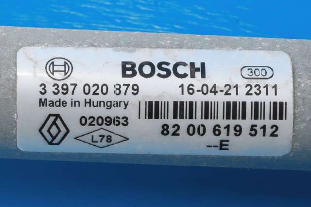 Viskermotor frontrute komplett m/overføring til Dacia Duster 2010-2017 (Type I)  (RENAULT|8200 619512-E|0 390 241 544|)