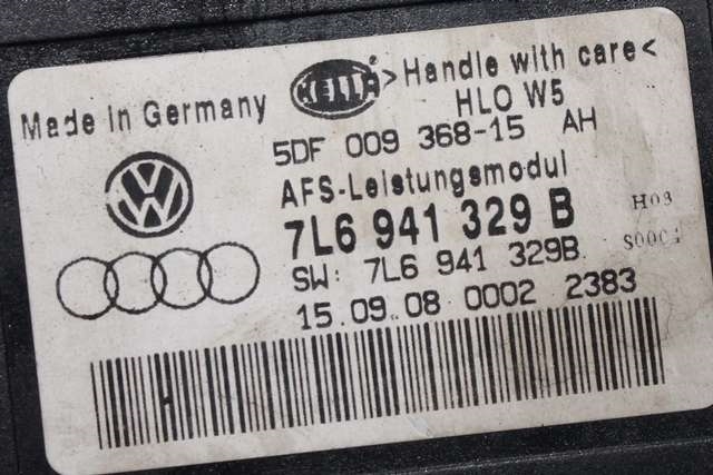 Styreenhet lys (LCM - Light Control Module) til VW Tiguan 2007-2011 (Type I, Fase 1) (HELLA|5DF 009 368-15|7L6 941 329 B|)