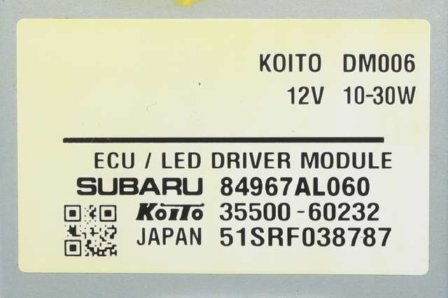 Styreenhet LED til Subaru Outback 2015-2020 (Type V)  (SUBARU|84967-AL060|)
