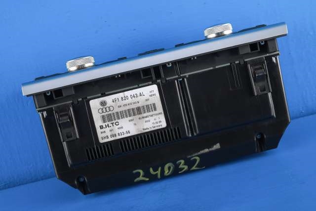 Varmeapparat betjening til Audi A6 2008-2011 (Type III, Fase 2) (C6) (C6) (HELLA|5HB 008 833-56|4F1 820 043 AL|)