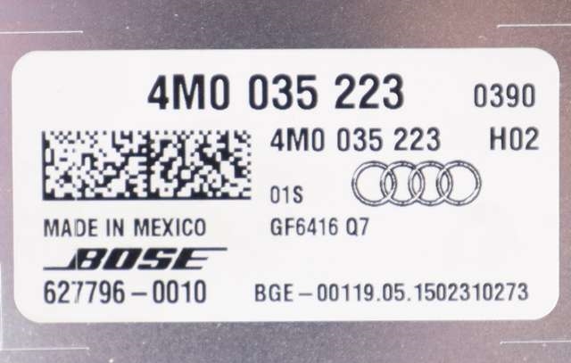 Bilstereo forsterker til Audi Q7 2015-->> (Type II) (VAG|4M0 035 223|)