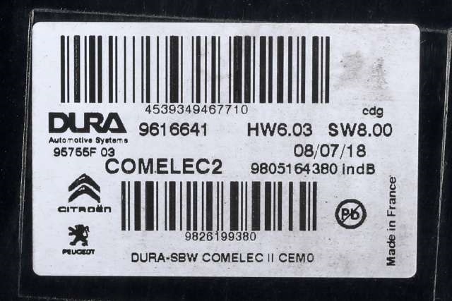 Styreenhet girkasse til Toyota Proace 2016-->> (Type II)  (PSA|98 051643 80|)