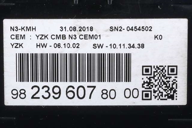 Instrumentpanel til Toyota Proace 2016-->> (Type II) (PSA|98 239607 80-00|)