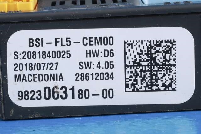 Styreenhet diverse til Toyota Proace 2016-->> (Type II) (PSA|98 230631 80-00|)
