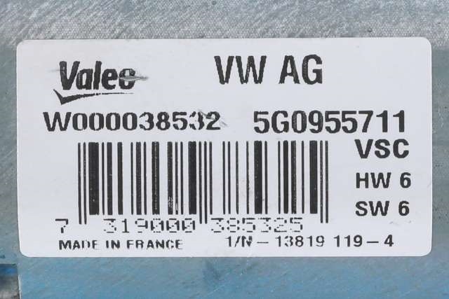 Viskermotor bakrute til VW Golf VII 2012-2017 (Fase 1)  (VAG|5G0 955 711|)