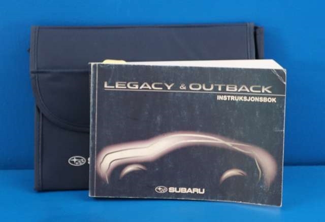 Instruksjonsbok til Subaru Outback, 2009-2014 (Type IV)  