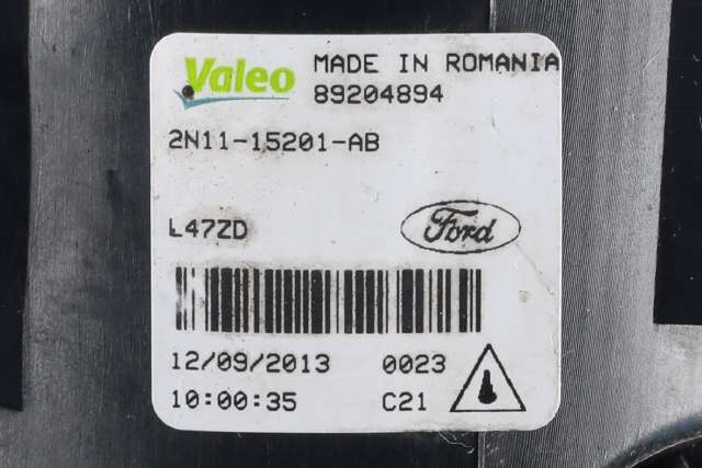 Tåkelykt høyre foran til Ford Fiesta 2013-2017 (Type VI, Fase 2)  (FORD|2N11-15201-AB|)